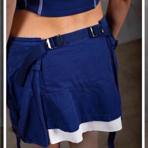 Astra Kidani Pocket‎ Cargo Skirt XS Blue